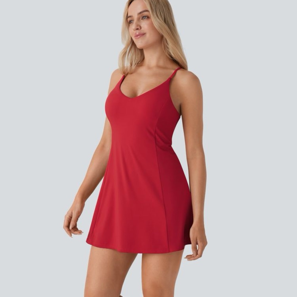Halara Red Racerback Active Dress